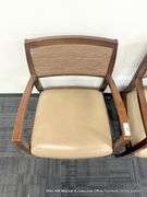 BROWN ARM LOBBY CHAIR
