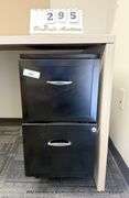 2-DRAWER BLACK FILE CABINET