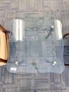 GLASS TOP METAL TABLE