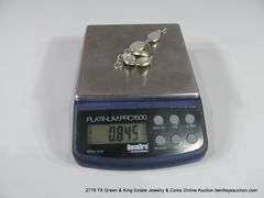 SOUTHWEST STYLE STERLING & LIGHT GREEN TURQUOISE STONE JEWELRY SET: EARRINGS, RING, BRACELET, PENDAN