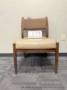 BROWN LOBBY CHAIR