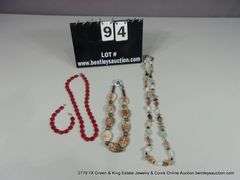 LOT 4: HEAVY STONE NECKLACES & BRACELETS - NATURAL STONES
