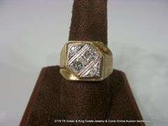 LOT 2: MEN'S RINGS - 10K YELLOW GOLD HIGH SCHOOL RINGS, BROWNWOOD, 1986,