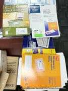 LOT OF LABLES & PAPER