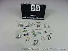 BAG: 20 PAIR SOUTHWEST DESIGN SILVER & STONE EARRINGS