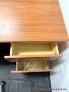 4-DRAWER WOOD DESK