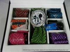 DISNEY MICKEY MOUSE FASHION WATCH SET W/ 7 INTERCHANGEABLE BANDS
