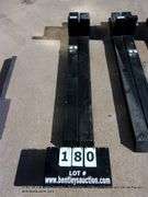 WOLVERINE BUCKET ATTACH 60" PALLET FORKS 4000 LB CAPACITY ATTACHMENT MODEL: TF2-66-4000G, S# ZW-0014