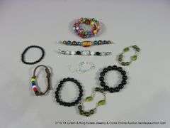 BAG: 10 ASSORTED MIXED BEADED FASHION BRACELETS
