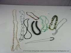 BAG: 10 ASSORTED MIXED BEADED FASHION NECKLACES