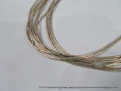 SOUTHWEST DESIGN LIQUID SILVER & BLUE BEADED NECKLACE, MULTI STRAND