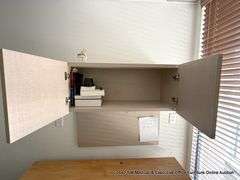 4-DRAWER WOOD DESK