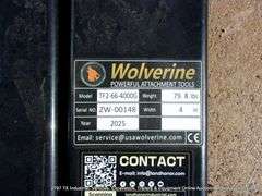 WOLVERINE BUCKET ATTACH 60" PALLET FORKS 4000 LB CAPACITY ATTACHMENT MODEL: TF2-66-4000G, S# ZW-0014