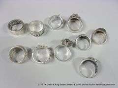 BAG: 10 ASSORTED SILVER, STERLING SILVER, JAMES AVERY RINGS