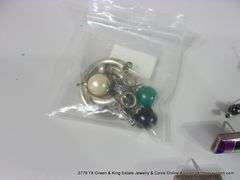 BAG: 20 PAIR SOUTHWEST DESIGN SILVER & STONE EARRINGS