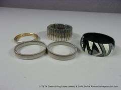 BAG: 5 ASSORTED FASHION BANGLE BRACELETS