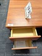 4-DRAWER WOOD DESK