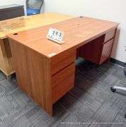 4-DRAWER WOOD DESK