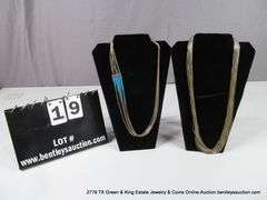 SOUTHWEST DESIGN LIQUID SILVER & BLUE BEADED NECKLACE, MULTI STRAND