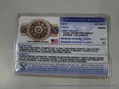 14KT ROSE GOLD LADIES' DINNER RING: CHOCOLATE & WHITE DIAMONDS, 1.95 TOTAL CT., SIZE 6 3/4