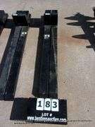 WOLVERINE BUCKET ATTACH 60" PALLET FORKS 4000 LB CAPACITY ATTACHMENT MODEL: TF2-66-4000G, S# ZW-0014