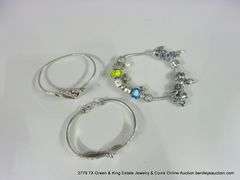 LOT 3: STERLING SILVER FASHION BRACELETS (1) JAMES AVERY (1) PANDORA, (1) MUTINY