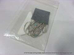 BAG: 20 PAIR SOUTHWEST DESIGN SILVER & STONE EARRINGS