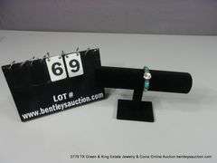 SOUTHWEST DESIGN SILVER & TURQUOISE BRACELET W/ TIMEX WATCH