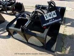 WOLVERINE MINI SKID STEER STUMP GRAPPLE MODEL: MSG-11-44W, S# ZW-01061