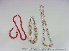 LOT 4: HEAVY STONE NECKLACES & BRACELETS - NATURAL STONES