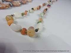 LOT 4: HEAVY STONE NECKLACES & BRACELETS - NATURAL STONES