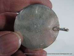 SOUTHWEST STYLE STERLING & LIGHT GREEN TURQUOISE STONE JEWELRY SET: EARRINGS, RING, BRACELET, PENDAN