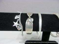 LOT 7: ASSORTED STERLING SILVER BRACELETS