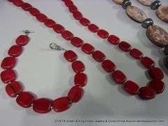 LOT 4: HEAVY STONE NECKLACES & BRACELETS - NATURAL STONES