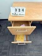 4-DRAWER WOOD DESK