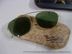 LOT 2: VINTAGE EYEGLASSES & SUNSHADES - (1) AMERICAN OPTICAL, 1/10- 12K GOLD FILLED FRAMED GLASSES,