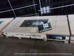 KJ ALLMETAL LIVESTOCK METAL SHED MODEL: K1912, 20' X 12' - UNUSED