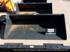 WOLVERINE SKID STEER 78” WIDE BUCKET ATTACHMENT, MODEL: TDB-11-78W, S# ZW-00393
