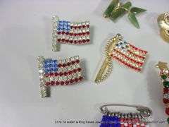 BAG: 10 ASSORTED FASHION DECORATIVE PINS