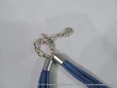 SOUTHWEST FASHION BLUE STONE & SILVER BEADED NECKLACE