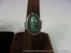 LOT 3: SILVER & MIXED TONED TURQUOISE STONED RINGS, SOUTHWEST DESIGN