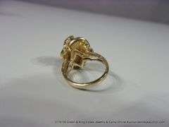 LOT: 3 PIECES 14K YELLOW GOLD TURQUOISE RING W/ MATCHING EARRINGS