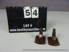 LOT 2: MEN'S RINGS - 10K YELLOW GOLD HIGH SCHOOL RINGS, BROWNWOOD, 1986,