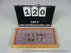 BAG: 10 ASSORTED SILVER, STERLING SILVER, JAMES AVERY RINGS