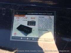 WOLVERINE SKID STEER TRACK DUTY 72” WIDE BUCKET, MODEL: TDB-11-72W, S/N: 2W-00382