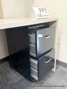 2-DRAWER BLACK FILE CABINET
