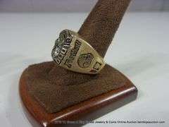 LOT 2: MEN'S RINGS - 10K YELLOW GOLD HIGH SCHOOL RINGS, BROWNWOOD, 1986,