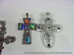 BAG: ASSORTED FASHION PENDANTS: CROSSES, HEARTS, BROACHES