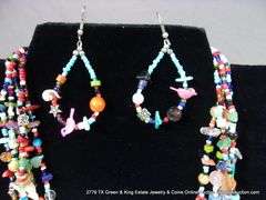 LOT 2: MULTI-STONE BEADED NECKLACE & EARRING SETS