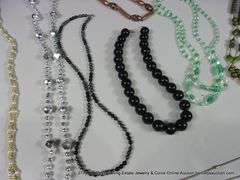 BAG: 10 ASSORTED MIXED BEADED FASHION NECKLACES
